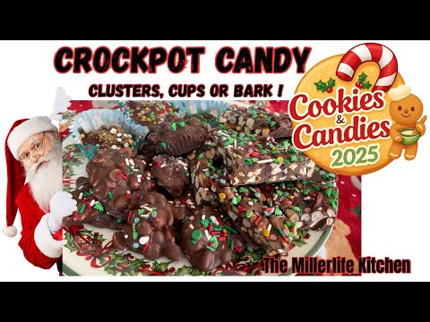 Crockpot Candy ! 3 Ways! Peanut Clusters or Cups and Peanut ,Pretzel Bark ! @TheInquisitiveFarmwife