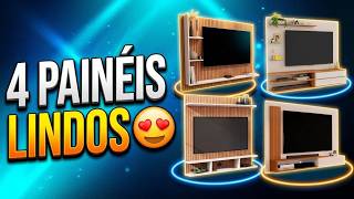 SHOPEE 4 PAINÉIS LINDOS PARA TV 😍 | Achadinhos para Deixar a Sala Linda