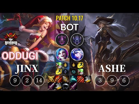 SG OdduGi Jinx vs Ashe Bot - KR Patch 10.17