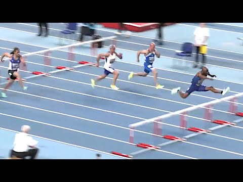 World Record Masters M55 60M Hurdles Derek Pye 2023 WMACi