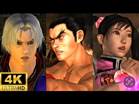 Tekken 5 - Dark Resurrection All Characters Interludes / Endings (4K)