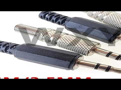 5pcs METAL Plastic 2.5mm 3.5MM mono/Stereo Male Jack Plug Audio connector headphone