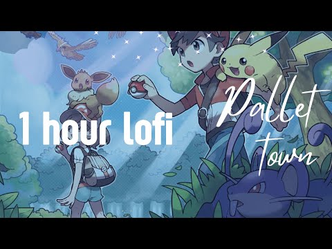 1 hour of chilling in Pallet Town - Pokémon lofi