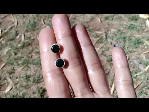 Sterling Silver Peridot Push Back Earrings ER 1089