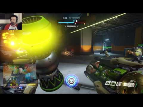 Overwatch Orisa Online MP co-op pt5 - Hangar Battle
