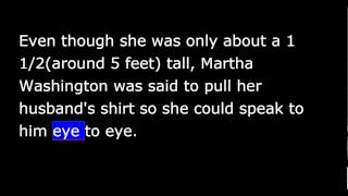 1st First Lady - Martha Washington