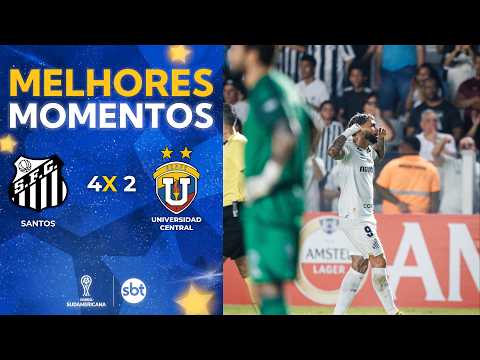 Gols e melhores lances de Santos x Universidad Central