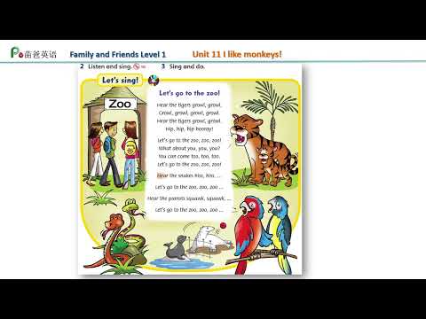 Song in Family and friends Level 1 Unit 11 _ Let's go to the zoo! | Let's sing karaoke!