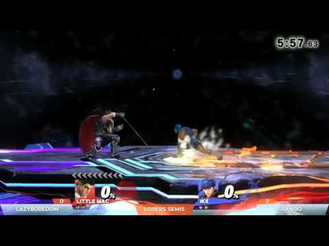 Tiger Smash 4 - Losers Semis - Rango (Ike) vs Lazyboredom (Little Mac)