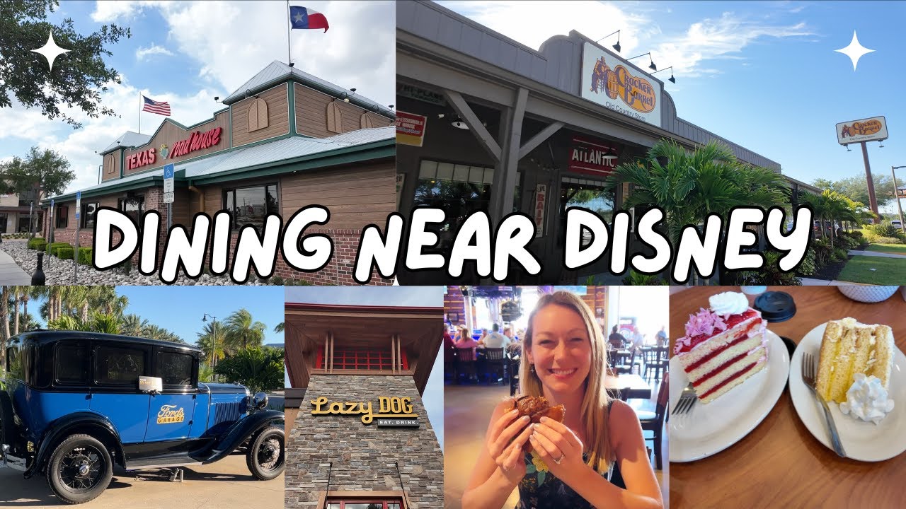 Dining Near Disney! Texas Roadhouse, Cracker Barrel, Ford's Garage, Miller's Ale House Restaurants
