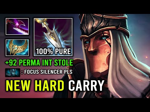 NEW Safelane Carry Revenant Silencer 100% Pure Damage Just Stand & Hit Max INT Dota 2