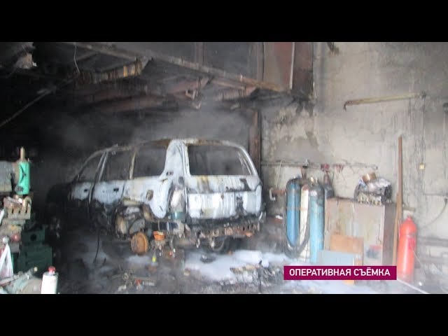 Сгорел джип