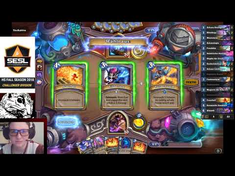 Hearthstone - Swiss Esports League Challenger Division - MilchikeksCH (vs. TheRabbin) Part 1