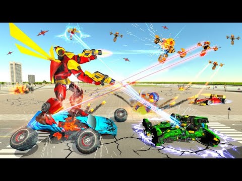 Dragonfly Robot Transforming Games: Robot Car Game Happy Family Studio Gameplay