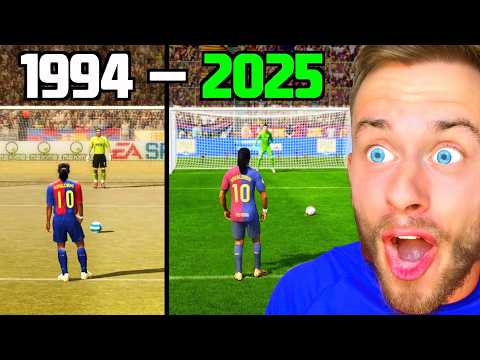 PENALTY KICKS from FIFA 94 to FC 25! 😳 (too wild!) | Fabiano reacts