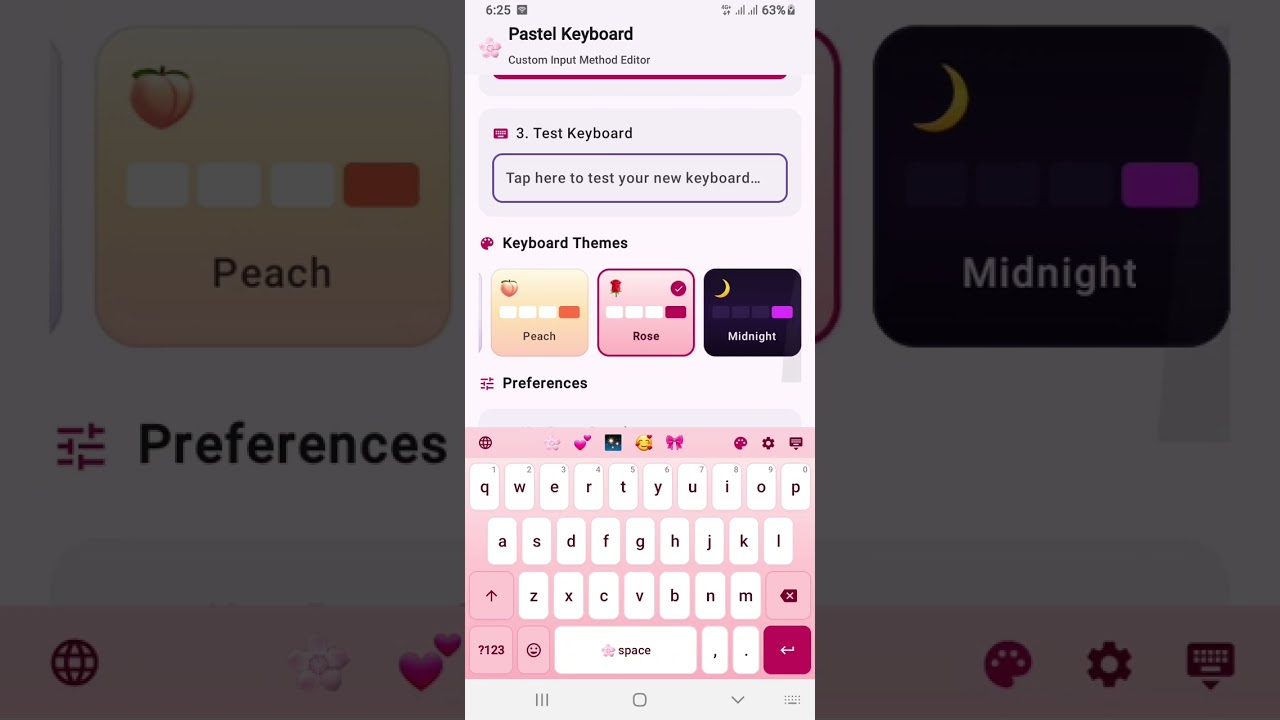 Pastel Keyboard App