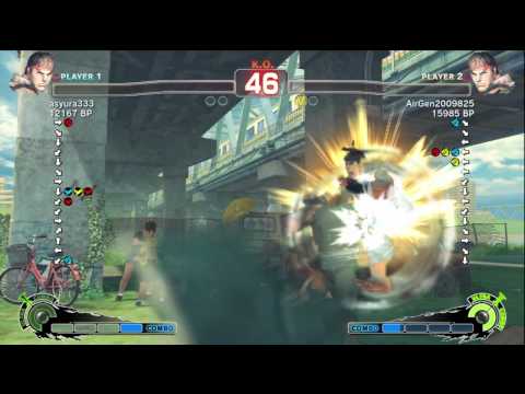 Air [Ryu] vs asyura333 [Ryu] SSF4 Japanese Online Ranked Matches - TRUE HIGH-DEF