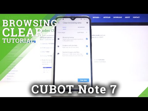 How to Clear Browsing Data on CUBOT Note - Clear Browsing History