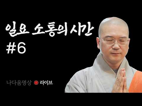 5/3 나다움명상 일요 소통의 시간 '무엇이든 물어보세요'
