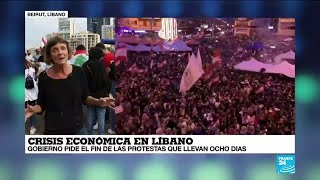 Informe desde Beirut: Gobierno pide el fin de las protestas que llevan ocho días