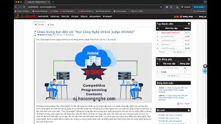 Giới thiệu, hướng dẫn Đăng ký - Sử dụng hệ thống luyện code "Học Công Nghệ Online Judge"