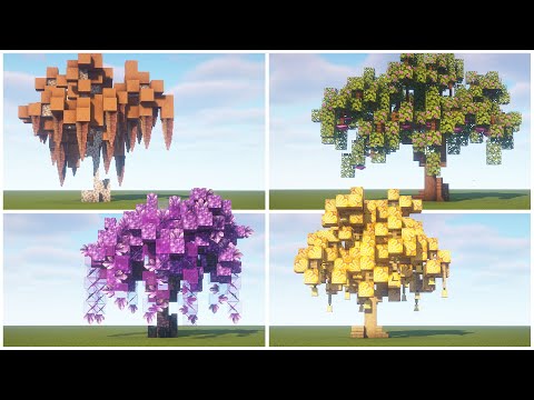 Magical Custom Tree Designs | Minecraft Tutorial