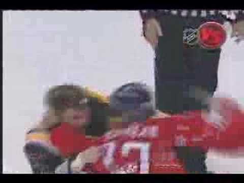 Brashear vs. S. Thornton - Bruins vs. Caps - Mar 3 08
