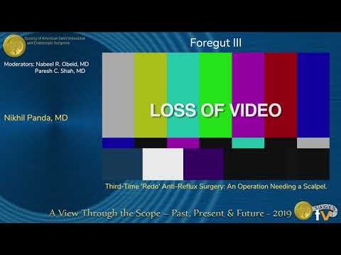 Third-Time “Redo” Anti-Reflux Surgery: An Operation Needing a Scalpel from the SAGES Video Library