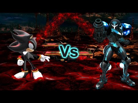 SSBB Modded Wii U Battles: Shadow Vs Dark Samus