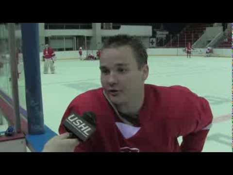 USHL in Russia: Keegan Ford after practice