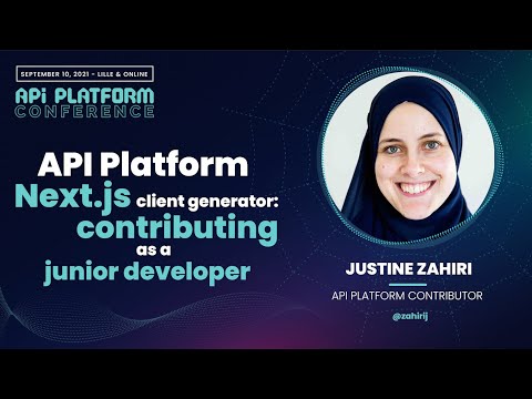 Justine Zahiri - API Platform Next.js client generator contribution