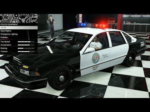GTA 5 - DLC Fahrzeuganpassung - Declasse Impaler SZ Cruiser (Chevy Caprice Polizeiwagen)