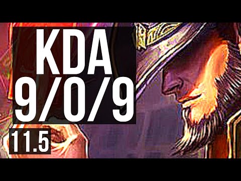 TWISTED FATE vs SYLAS (MID) | 9/0/9, 800+ games, 1.3M mastery, Legendary | EUW Master | v11.5