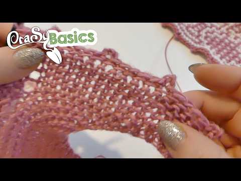 You have to know this knitting edge - elastic binding with crochet hook and picot