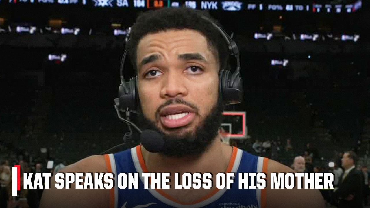 ‘I’m doing this for her’ 🙌 KAT on the loss of his mother after Knicks’ Game 2 win | SportsCenter