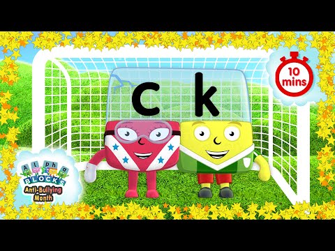 #いじめ防止月間フォニックス - アルファベットゲーム｜読み方を学ぶ｜アルファベットブロック (#AntiBullyingMonth Phonics - Alphabet Games | Learn to Read | Alphablocks)