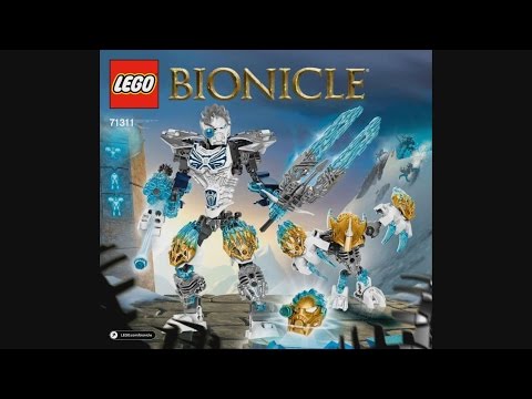 LEGO Bionicle 71311 Kopaka and Melum - Unity set - instruction timelapse
