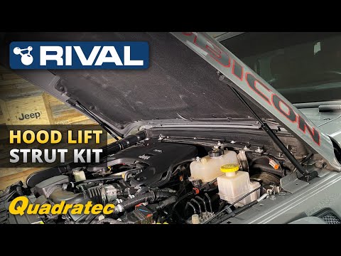 Rival 4x4 Hood Lift Strut Kit Install for Jeep Wrangler & Gladiator