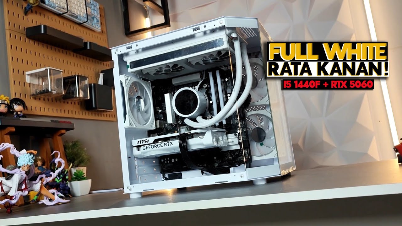 TAMPANG SULTAN, HARGA TEMAN! 🔥 Rakit PC All White RTX 5060 Paling Worth It! - FT FSP VITA GD650