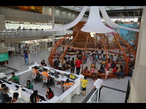 Conheça a biblioteca Villa Lobos/SP uma das mais modernas do Brasil
