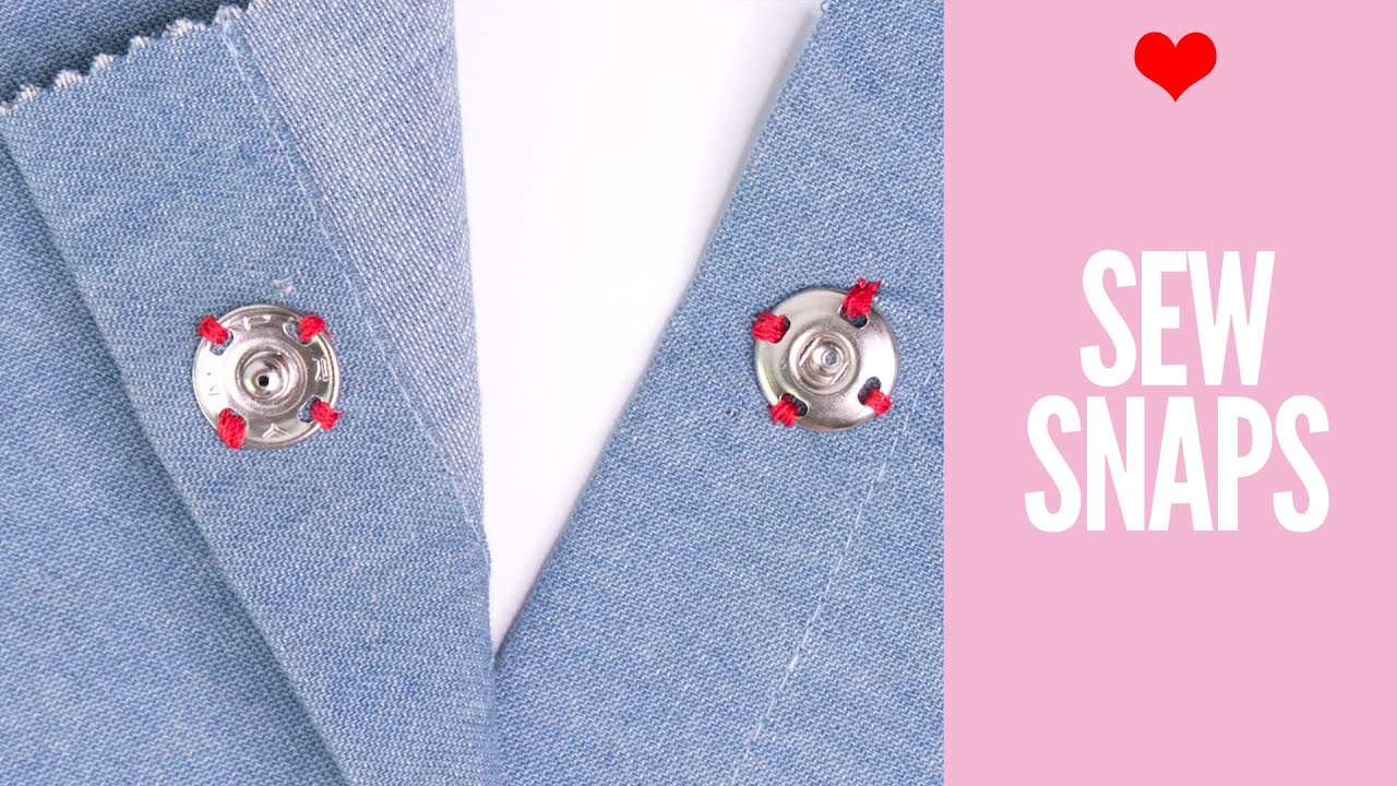 How to Sew on Snaps {Press Studs} : Easy Tutorial for Beginners