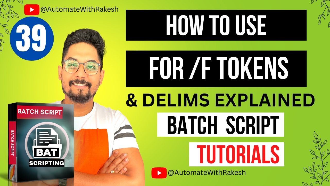 Batch Programming - Windows Batch Script Tokens Delims