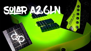 Video thumbnail for Solar A2.6LN guitar review by SIX1NINE GUITARS AND GEAR