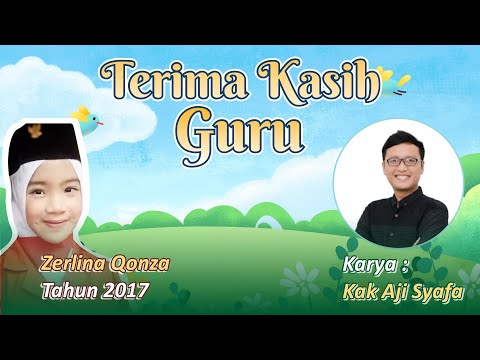 Zerlina Qonza (2017) I TERIMA KASIH GURU (Lirik) I Karya : Kak Aji Syafa