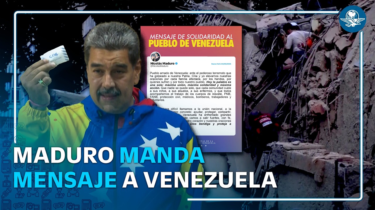 Maduro reaparece con llamado a la solidaridad tras sismos en Venezuela