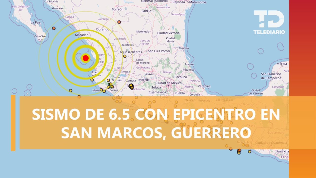 Se registra sismo con epicentro en San Marcos, Guerrero