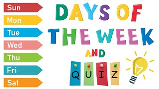 Days Of The Week For Kids  ESL Games