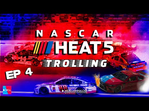 I Troll Boomers in Nascar Heat 5 and Chaos Ensues! Crashed to The Pits