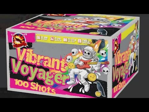 SRPYRO - Vibrant Voyager 100 shots 30mm 💥