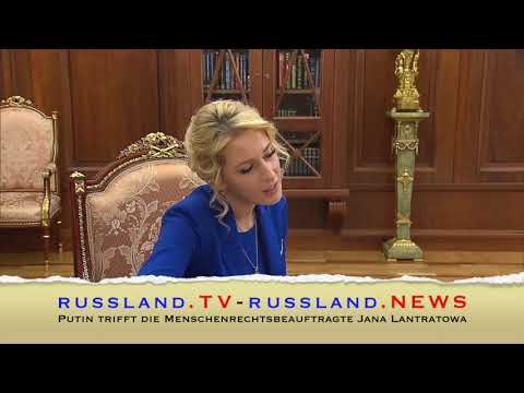 Putin trifft die Menschenrechtsbeauftragte Jana Lantratowa